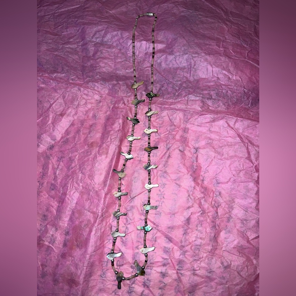 Native bird necklace